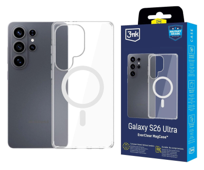 Etui do telefonów 3mk EverClear MagCase do Samsung Galaxy S26 Ultra